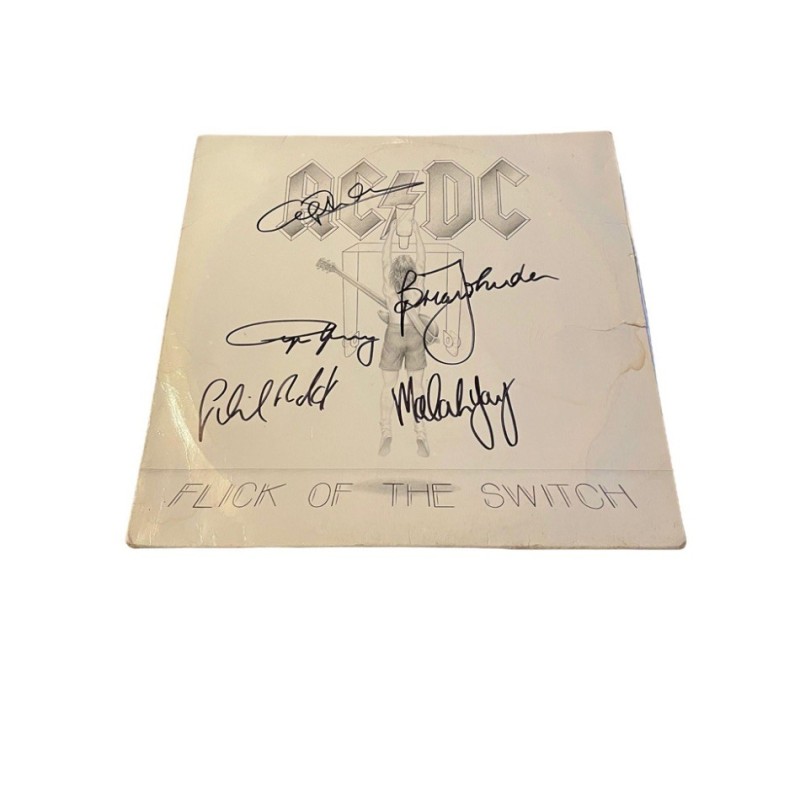 AC/DC Signed Flick of The Switch Vinyl LP 