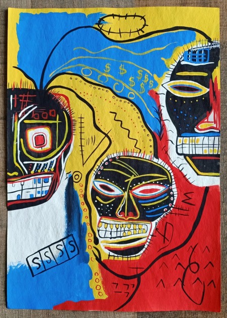 Drawing by Jean-Michel Basquiat (Attributed) 