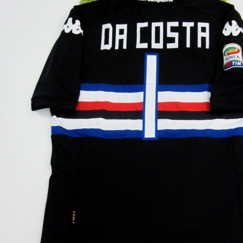 Da Costa Sampdoria match worn shirt, Cagliari-Sampdoria, Serie A 2014/2015