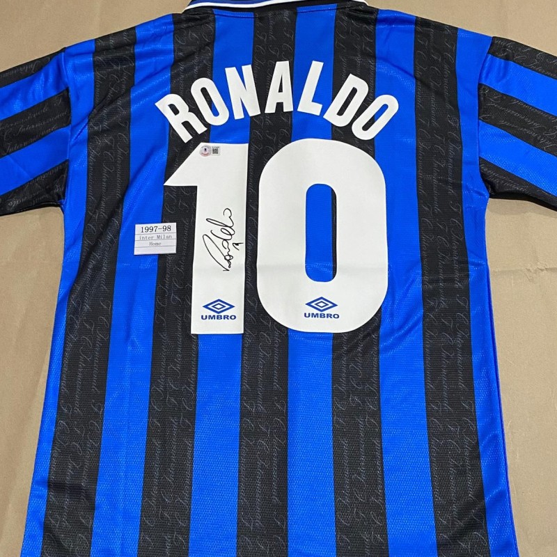 Ronaldo's Inter Milan 1997/98 Signed Replica Shirt