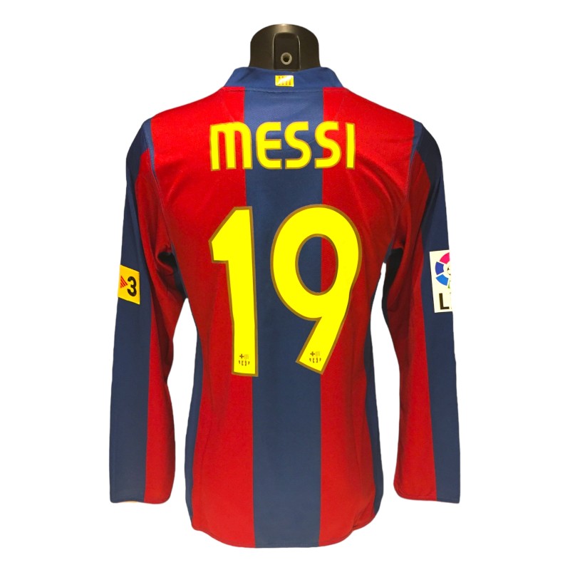 Lionel Messi's FC Barcelona Vs Valencia 2008 Match Shirt