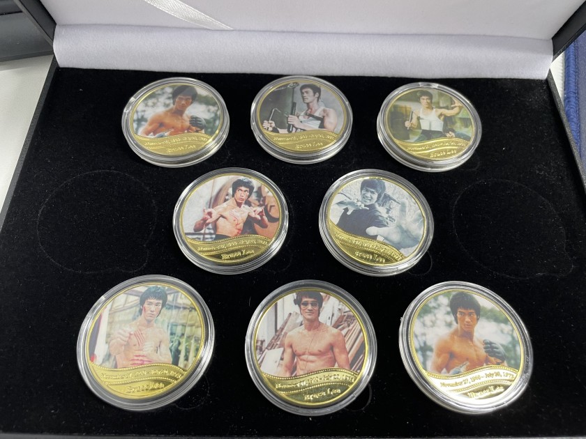 Bruce Lee Gold Plated Coins Box Set