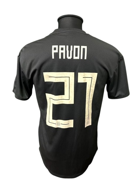 Pavon's Issued Shirt, Argentina vs Italy 2018
