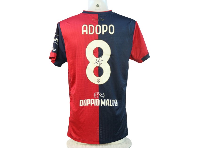 Maglia Adopo Unwashed, Cagliari vs Torino 2024 - Autografata