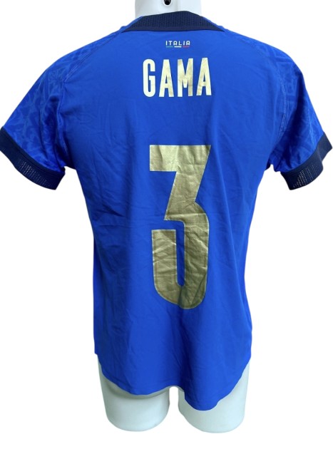 Gama's Italy Women's National Football Team Match-Worn Shirt, 2020/21
