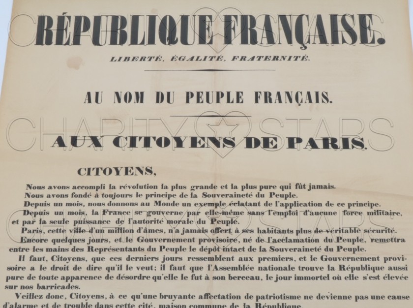 Manifesto «République française : Au nom du peuple français