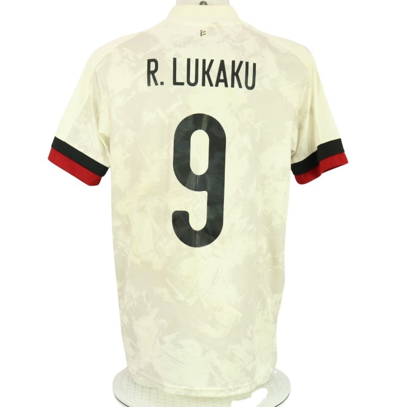 Lukaku's Match-Worn Shirt, Denmark vs Belgium EURO 2021