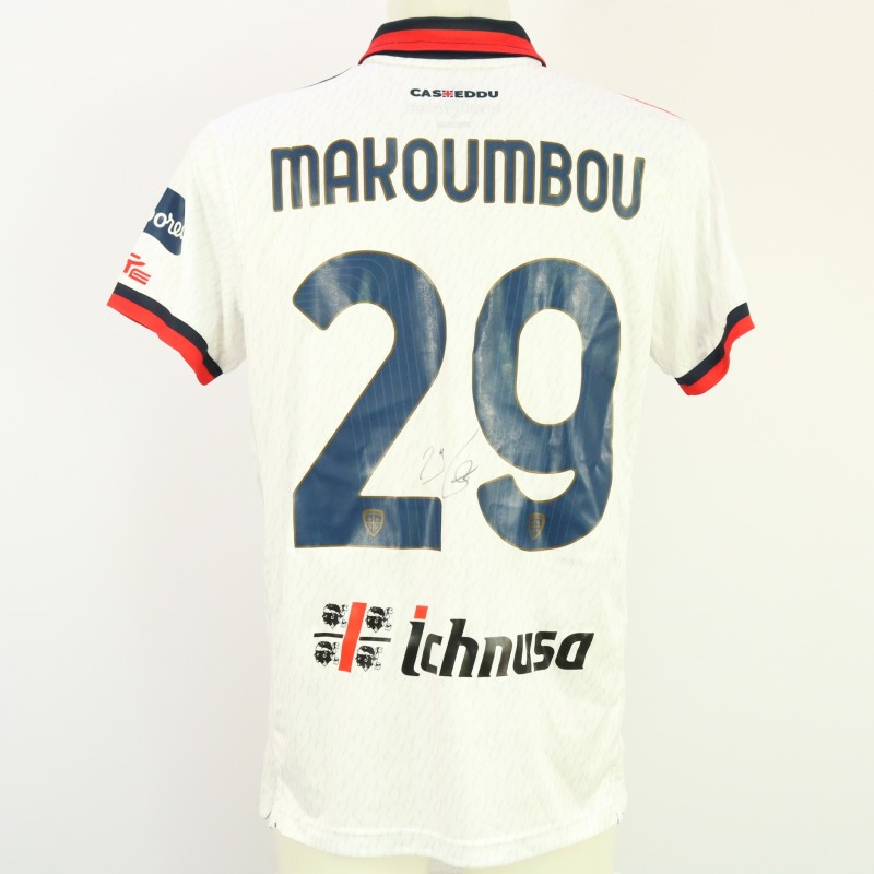 Makoumbou's Signed Unwashed Shirt, Inter Milan vs Cagliari 2024