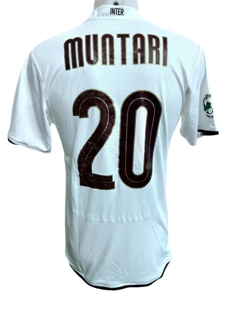 Muntari's Inter Match-Issued Shirt, 2008/09