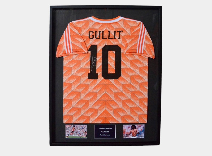 Ruud Gullit's Netherlands 1988 Signed And Framed Shirt