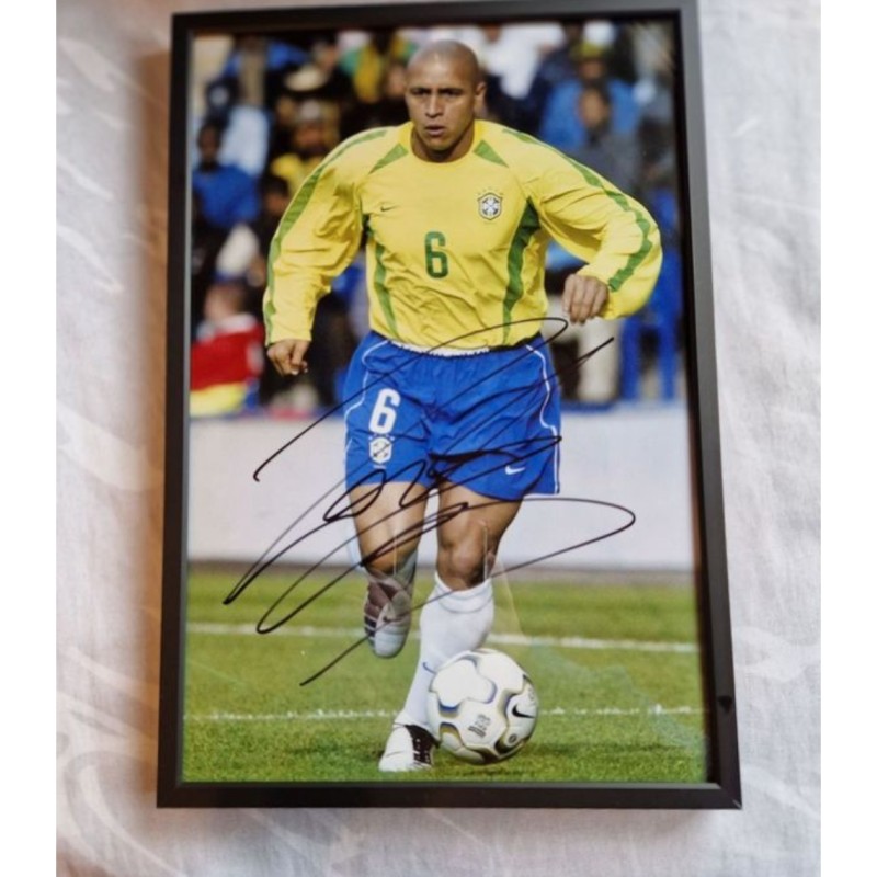 Roberto Carlos Signed and Framed Picture