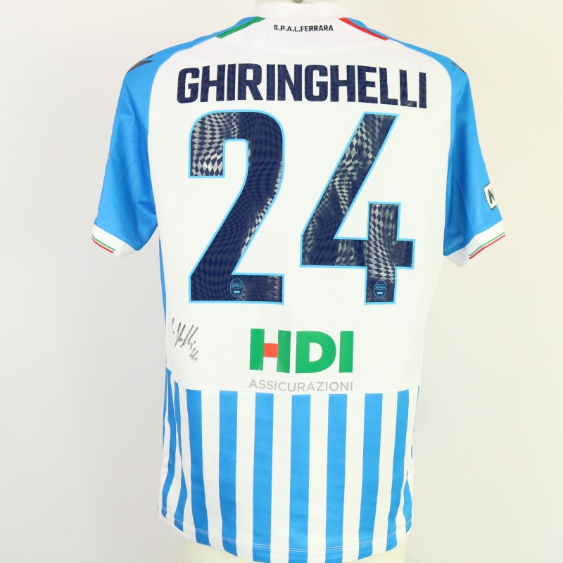 Ghiringhelli's unwashed Signed Shirt, Ancona vs SPAL 2024 