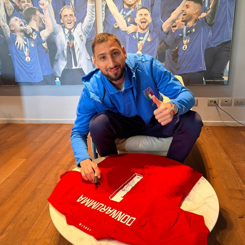 Donnarumma's Italy Signed Match Shirt, 2022/23 