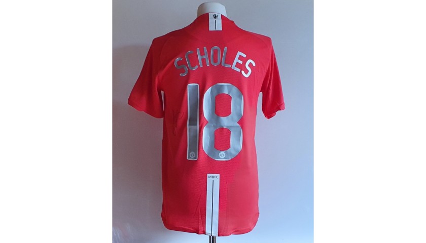 Scholes' Manchester United Signed Shirt