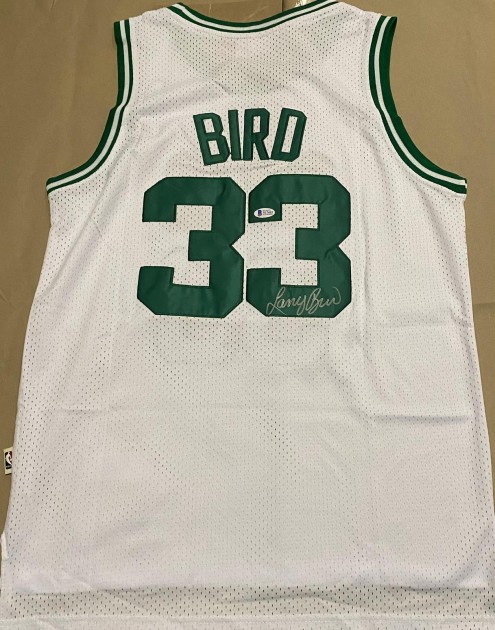 Maglia firmata Larry Bird dei Boston Celtics