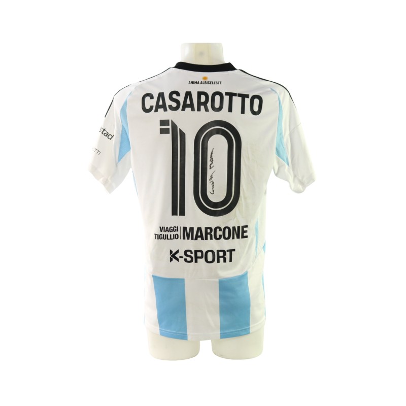 Maglia Casarotto unwashed Virtus Entella vs Pontedera, 2025 - Autografata