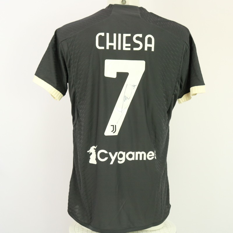 Chiesa's Juventus Signed Match Shirt, 2023/24 