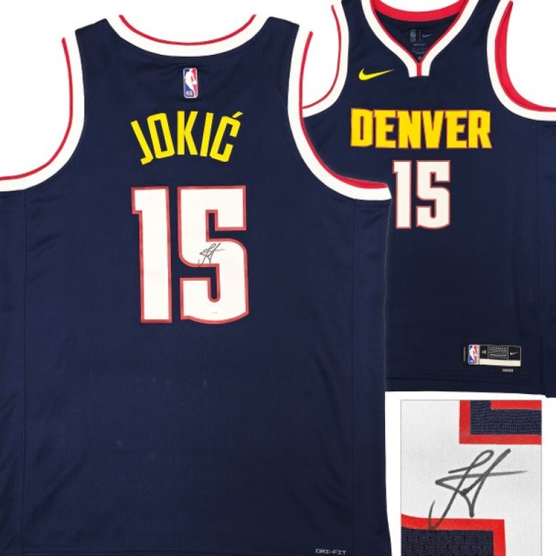 Maglia Nike Swingman Icon Edition firmata da Nikola Jokic dei Denver Nuggets