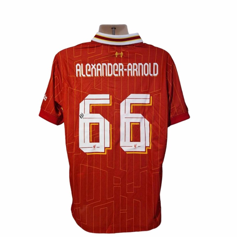 Maglia da calcio replica del Liverpool 24/25 firmata da Trent Alexander-Arnold