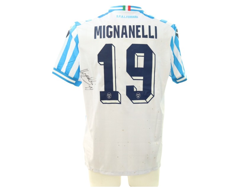 Mignanelli's Signed Unwashed Shirt, Pontedera vs SPAL 2024 