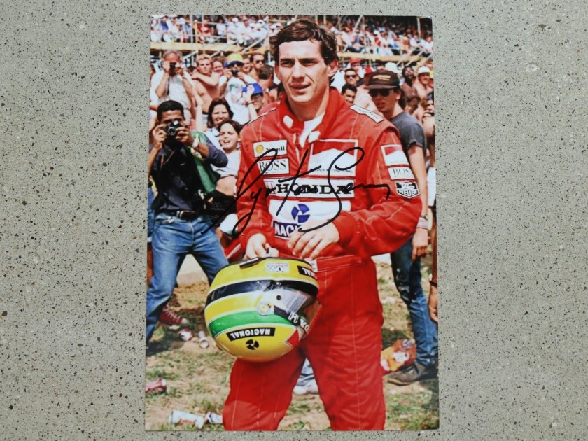 Ayrton Senna Signed Photograph