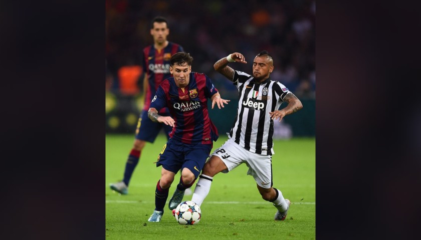 Messi's Official Signed Shirt, Juventus-Barcelona 2015