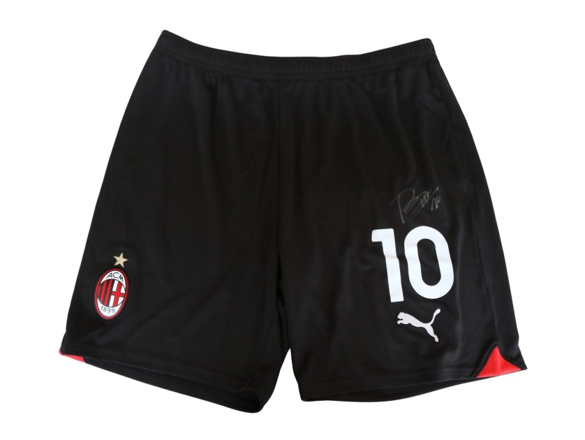 Rafa Leao Official Milan Signed Shorts, 2023/24 