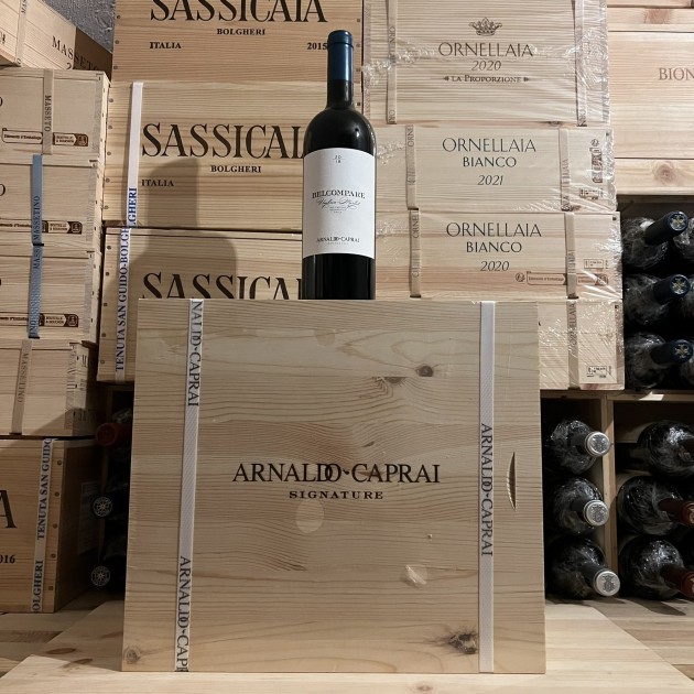 Belcompare 2018 Merlot Arnaldo Caprai - Cassa Legno 6 Bottiglie