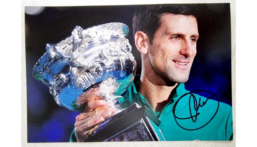 Novak Djokovic Signed Photograph