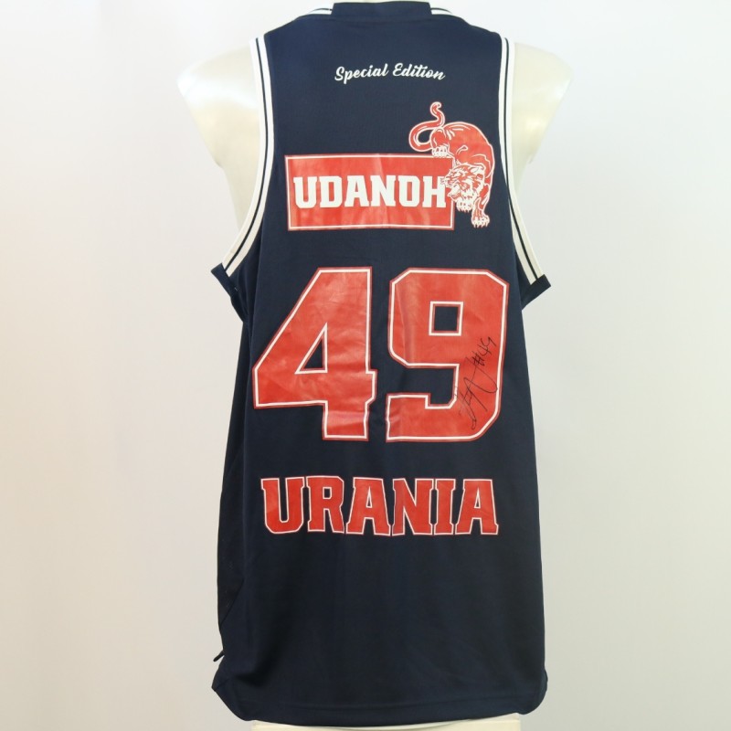 Udanoh's Match Worn tank top, Urania Basket 2024 - Signed