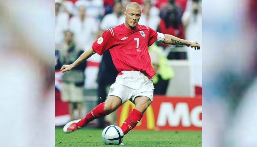 Beckham's England Match-Issued Shirt, Euro 2004