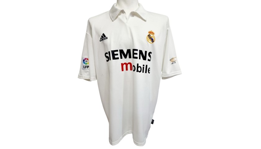 Autographed/Signed Ronaldo Nazario Real Madrid White Jersey Beckett BAS COA