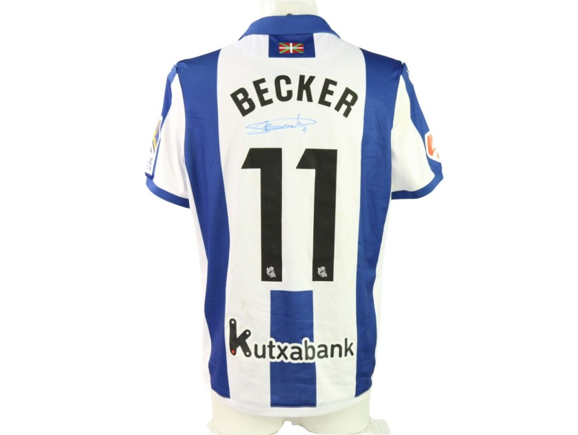 Becker's Signed Unwashed Shirt, Real Sociedad vs Barcelona 2024