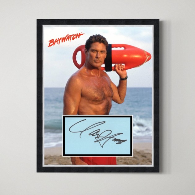 David Hasselhoff Baywatch Signed Display