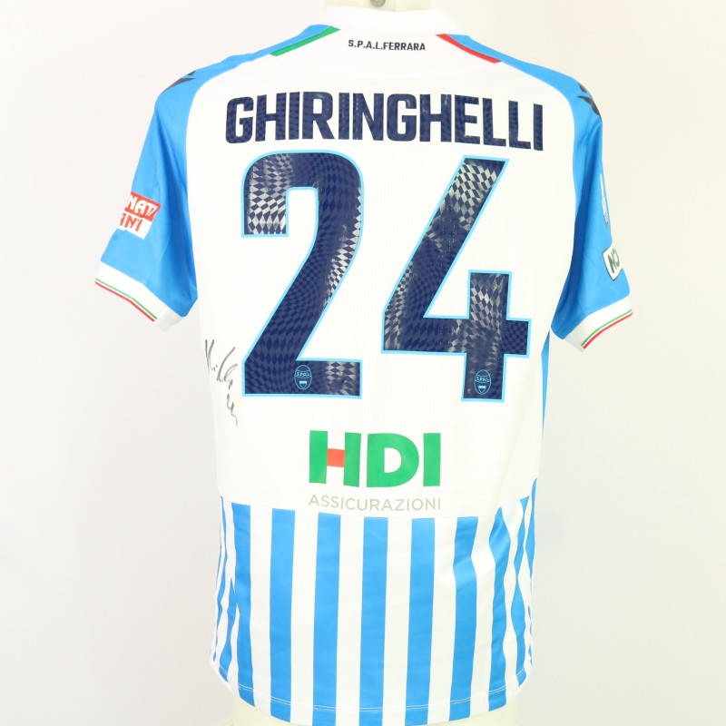 Ghiringhelli's unwashed Signed Shirt, SPAL vs Carrarese 2024 