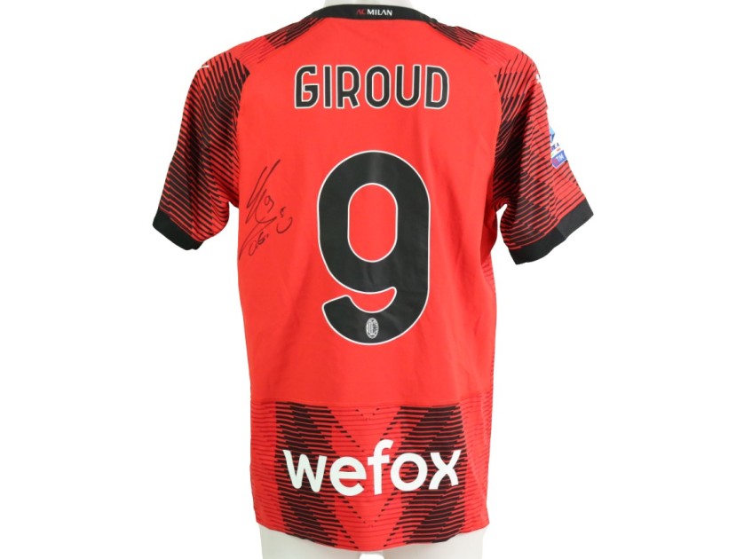 Maglia Authentic Giroud Milan 2023/24 - Autografata