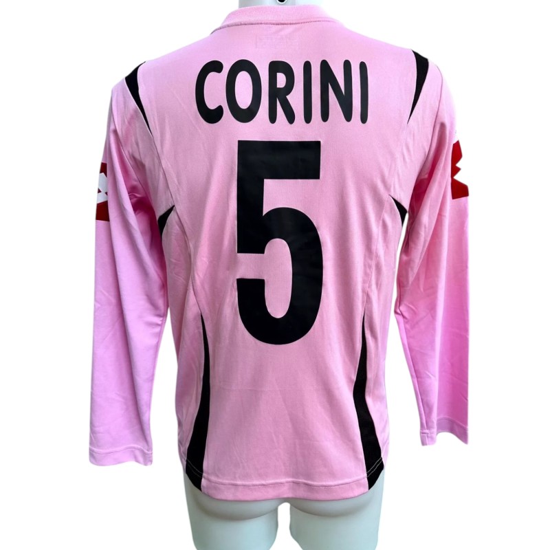 Corini's Palermo vs Lazio Match-Worn Shirt, 2007