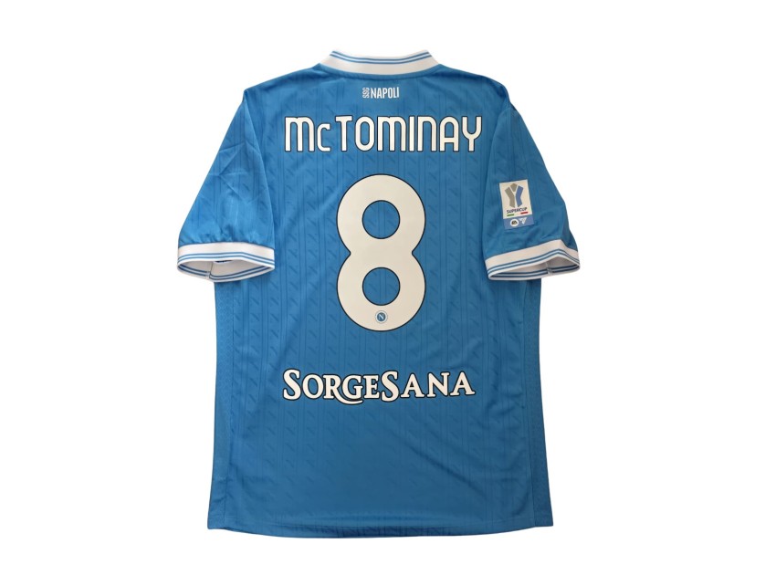 McTominay's Match-Issued Shirt, Napoli vs Bologna Italian Supercup Finals 2025