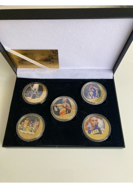 Kobe Bryant's Gold Plated Commemorative Coins Box Set