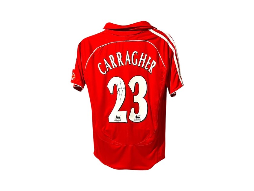 Maglia replica firmata di Jamie Carragher per il Liverpool 2006/08