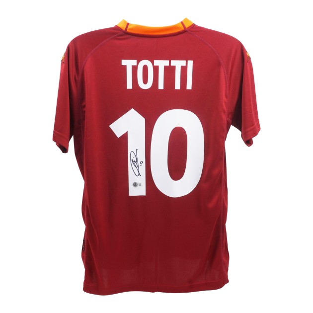 Replica della maglia dell'AS Roma firmata da Francesco Totti