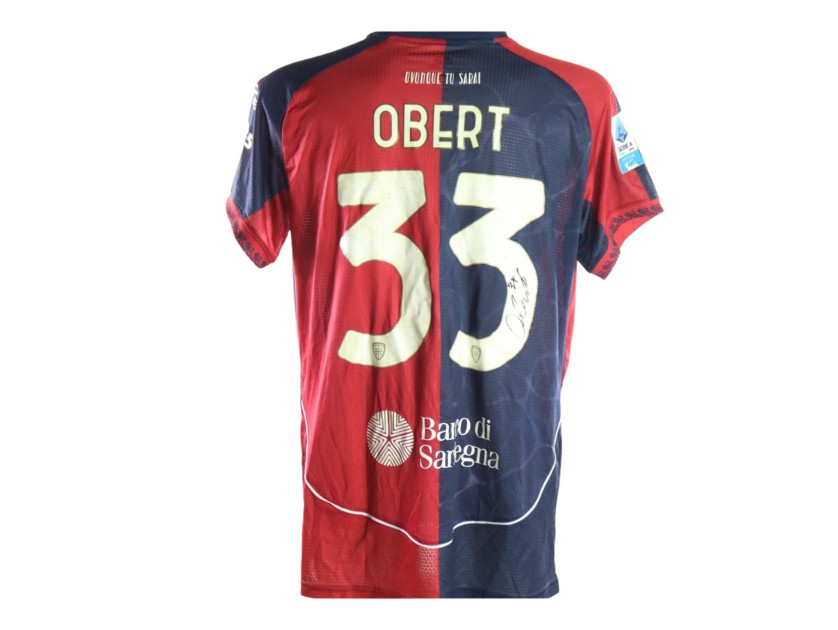 Obert's Signed Unwashed Shirt, Cagliari vs Cremonese 2026