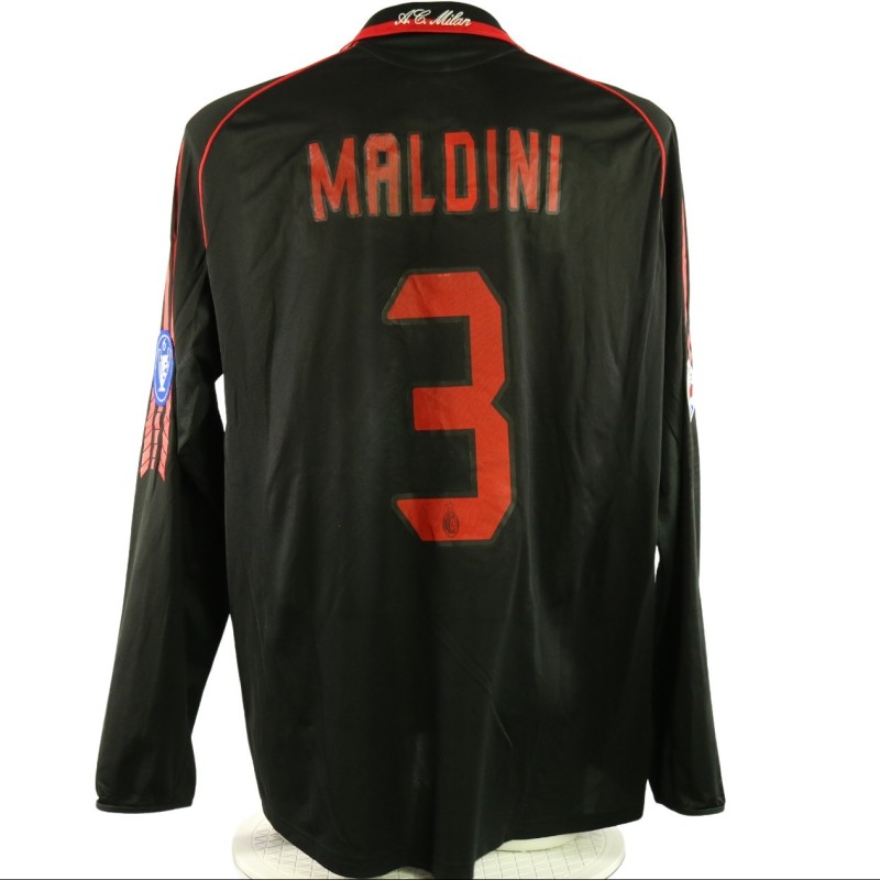 Maldini's AC Milan Match Shirt, 2005/06