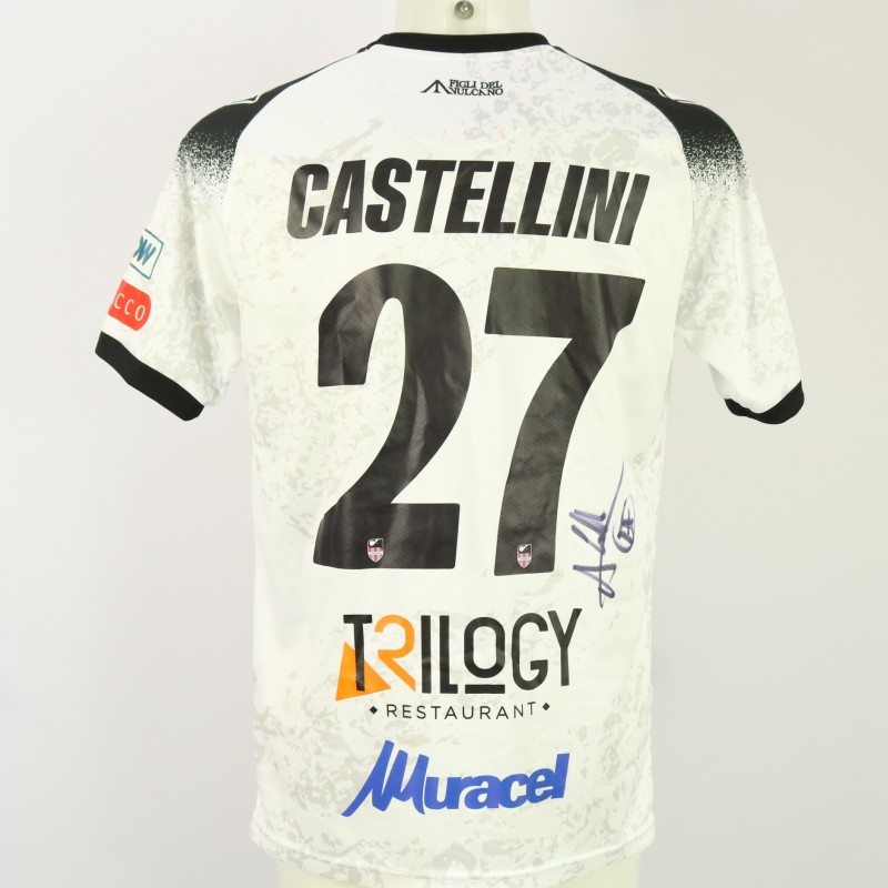 Castellini's Unwashed Signed Shirt, Sorrento vs Catania 2024