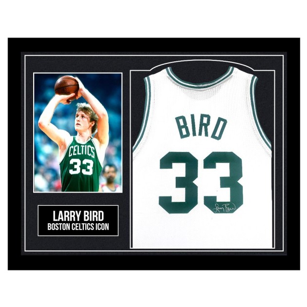 Maglia incorniciata Larry Bird Boston Celtics - Autografata