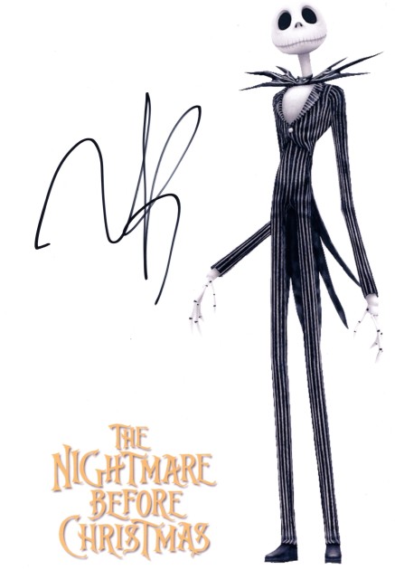 "The Nightmare Before Christmas" Photograph signed by Tim Burton