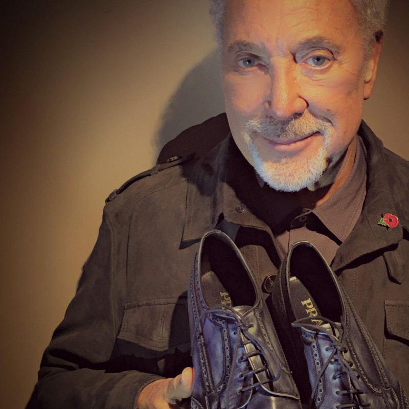 Sir Tom Jones Autographed Shoes from His Personal Collection
