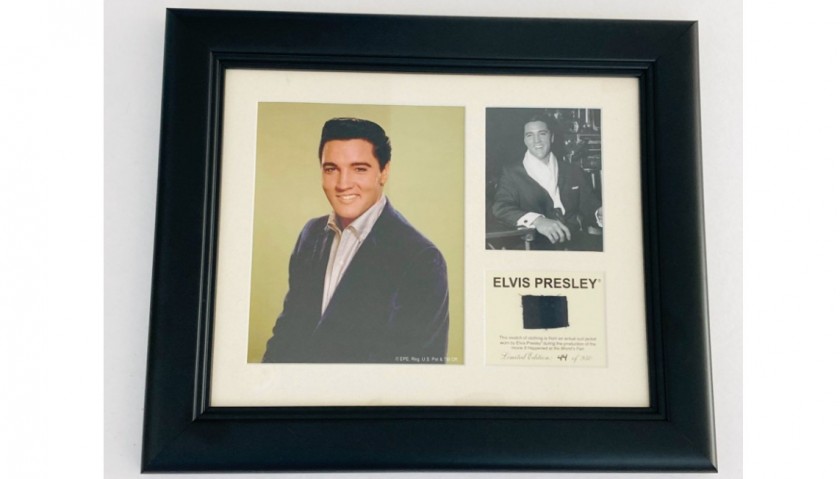 Elvis Presley Card with Piece of Suit