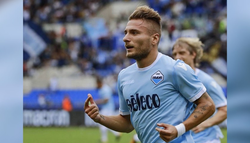 Official Lazio Shirt, 2017/18 - Signed by Immobile