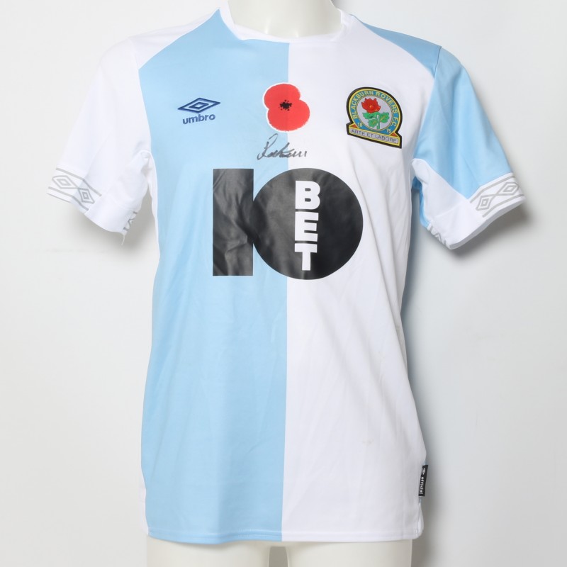Joe Rothwell's Match-Worn Blackburn Rovers Signed Poppy Home Shirt 